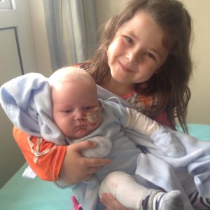 Freddie and big sister Sophie!