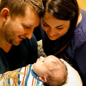 Shea and his happy parents.