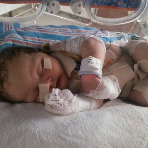 Teagyn in the NICU.